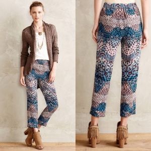 Anthro Lanikai Elevenses Pattern Trousers Pockets